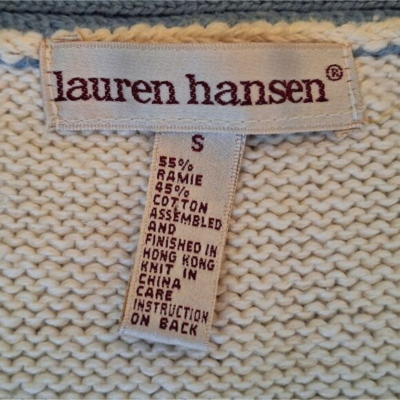 Vintage Preppy Coastal Nautical Embroidered Cotton Blend Sweater Vest Womens S - Picture 3 of 16